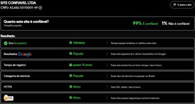 Site verificado e verdadeiro:k59com
